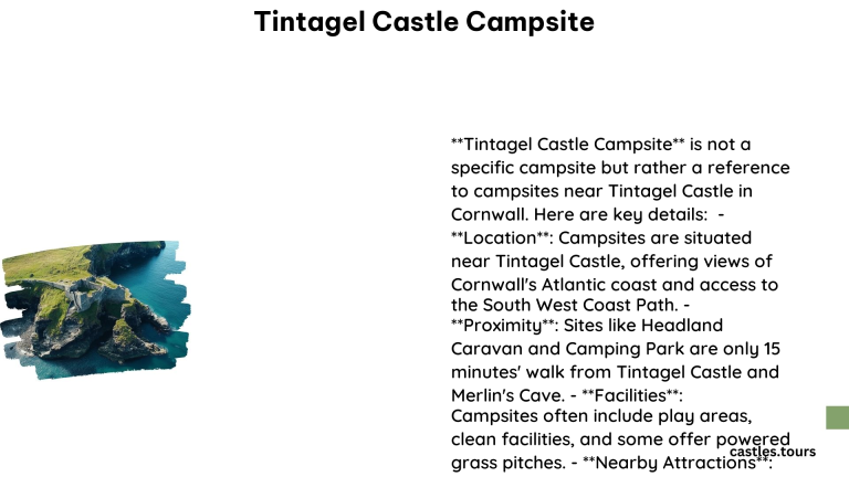 Tintagel Castle Campsite 1