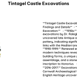 Tintagel Castle Excavations