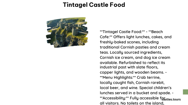 Tintagel Castle Food