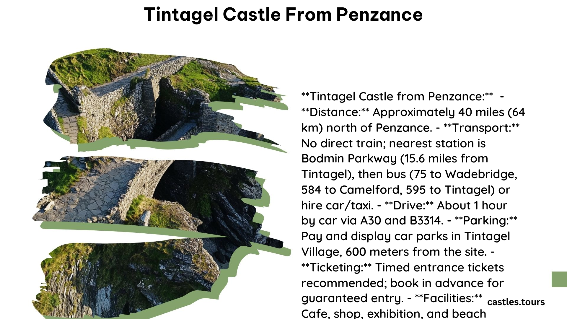 Tintagel Castle From Penzance