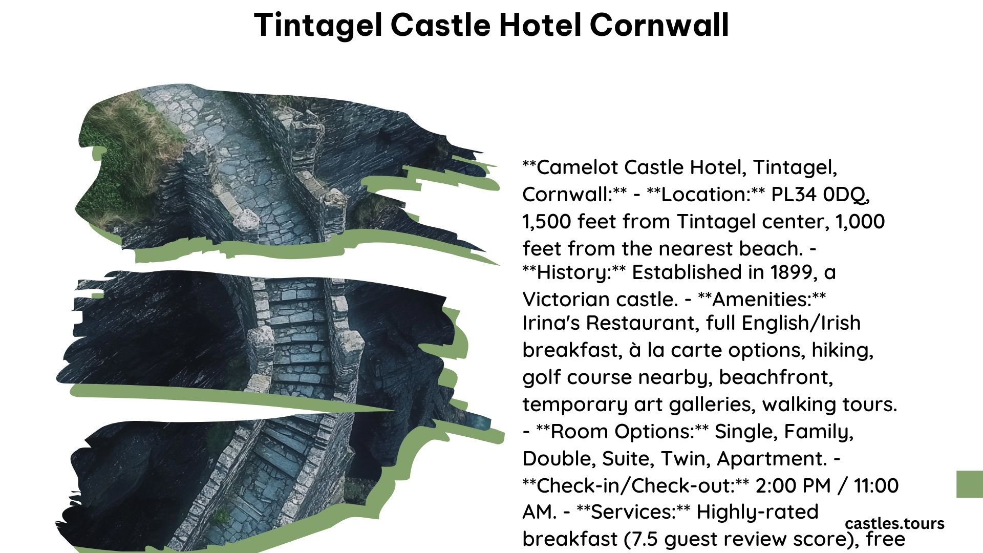 Tintagel Castle Hotel Cornwall