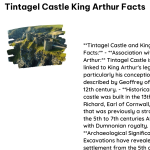 Tintagel Castle King Arthur Facts