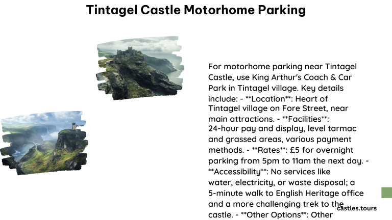 Tintagel Castle Motorhome Parking