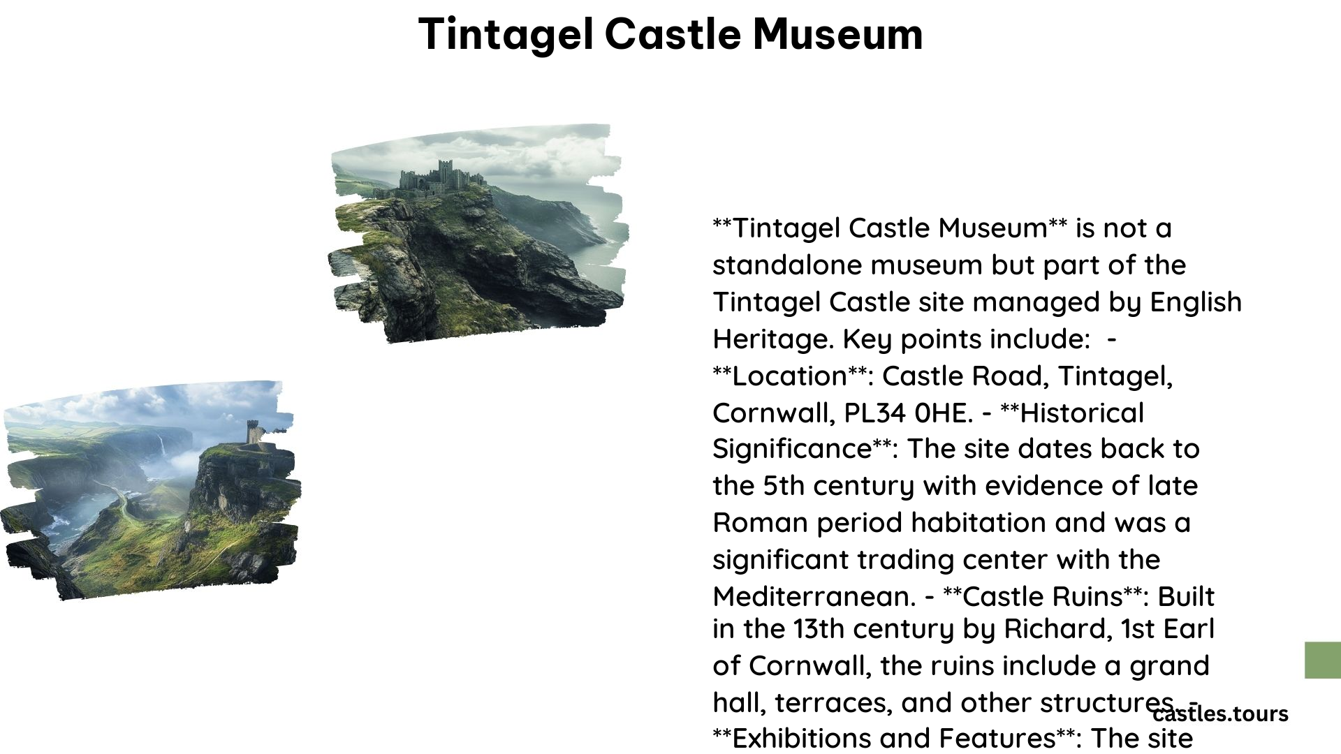 Tintagel Castle Museum