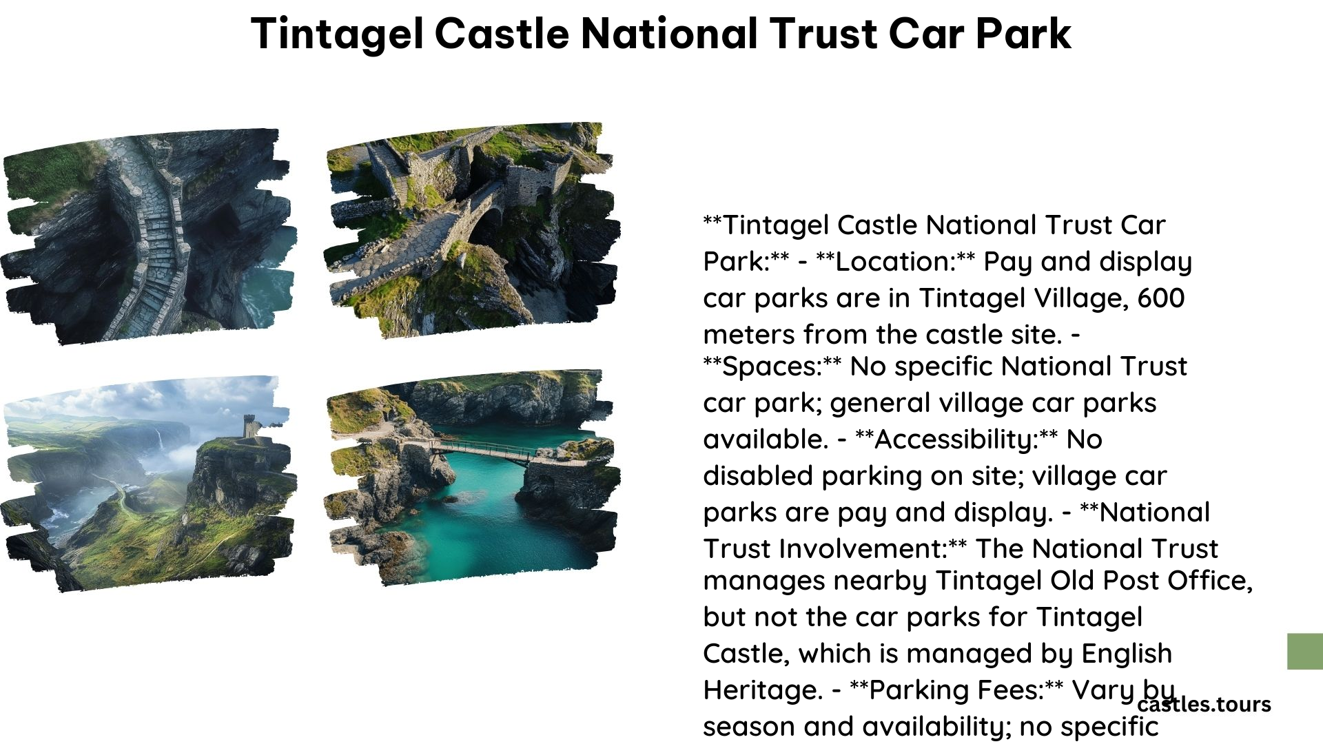 Tintagel Castle National Trust Car Park