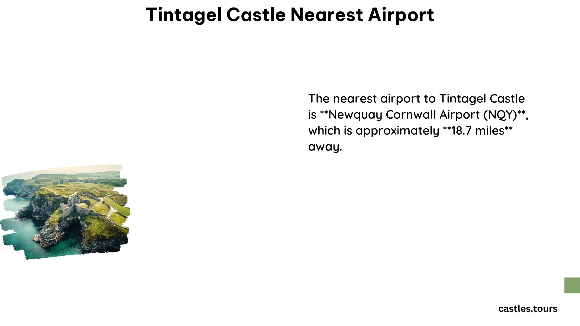 Tintagel Castle Nearest Airport