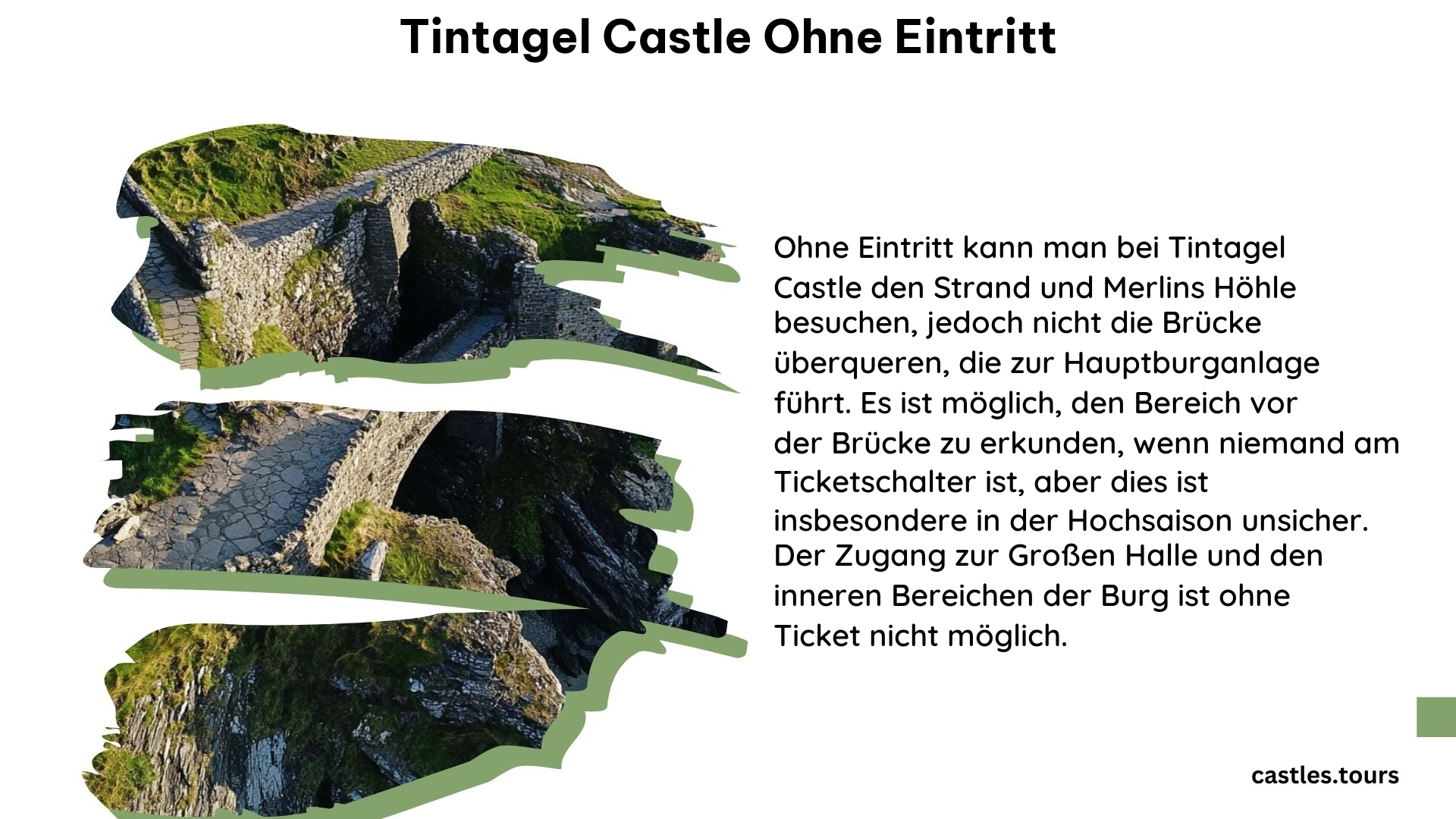 Tintagel Castle Ohne Eintritt