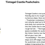 Tintagel Castle Pushchairs