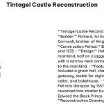 Tintagel Castle Reconstruction