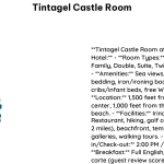 Tintagel Castle Room