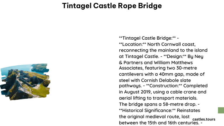 Tintagel Castle Rope Bridge