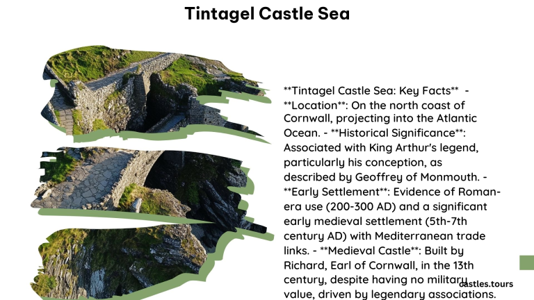 Tintagel Castle Sea