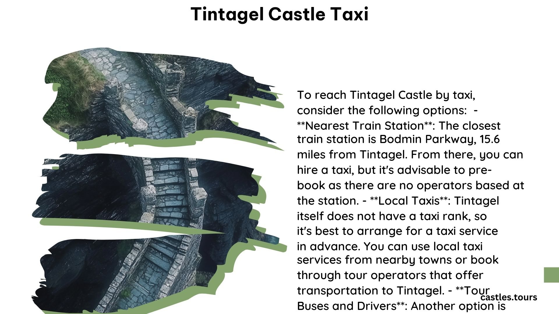 Tintagel Castle Taxi