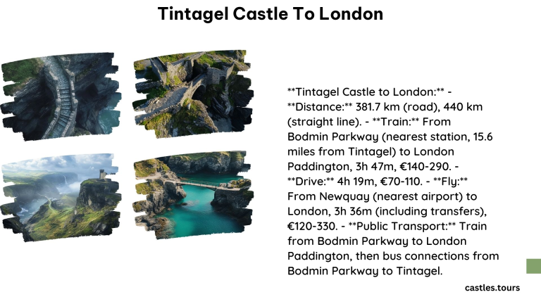 Tintagel Castle to London