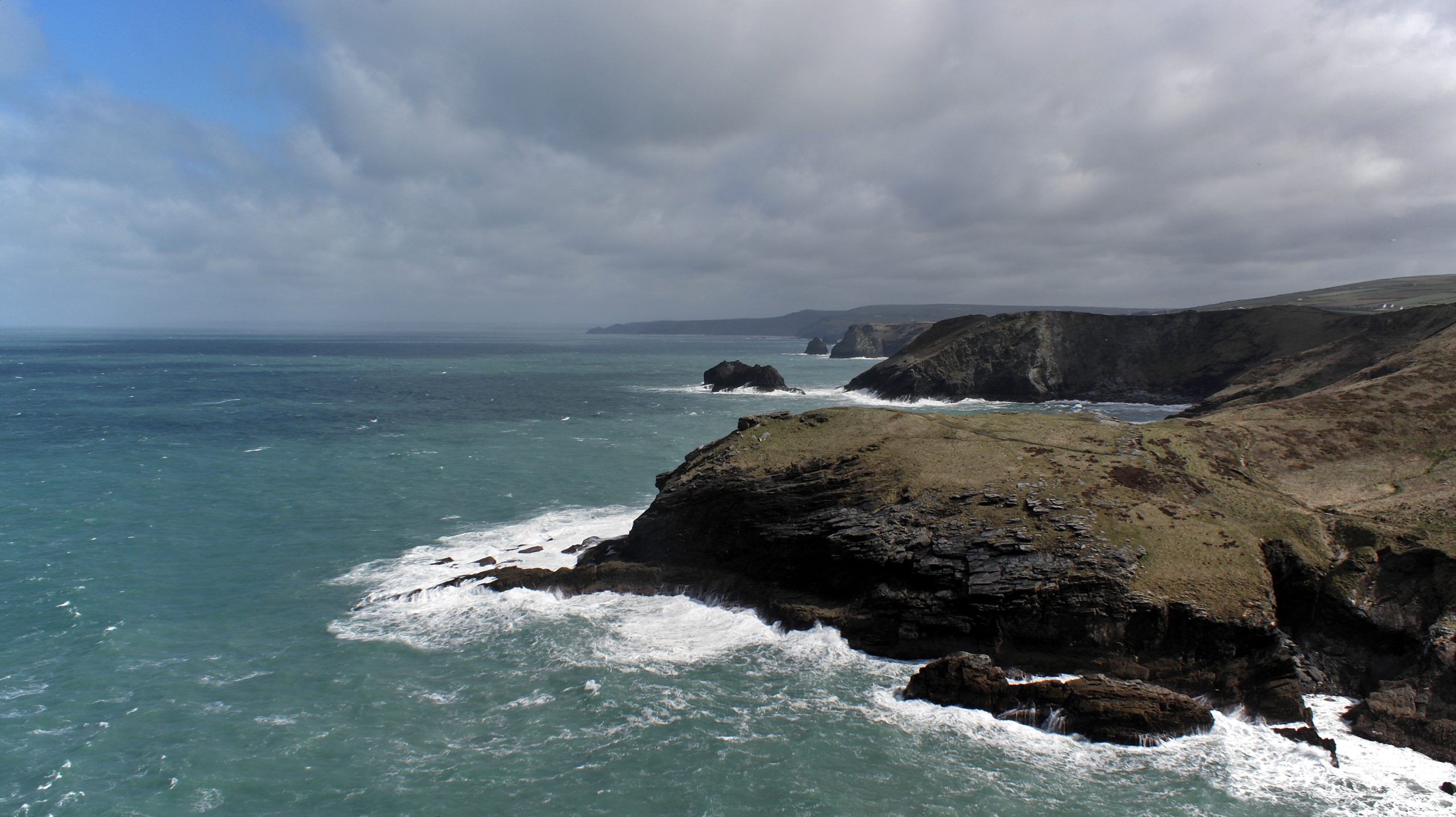 Tintagel Castle in the Rain